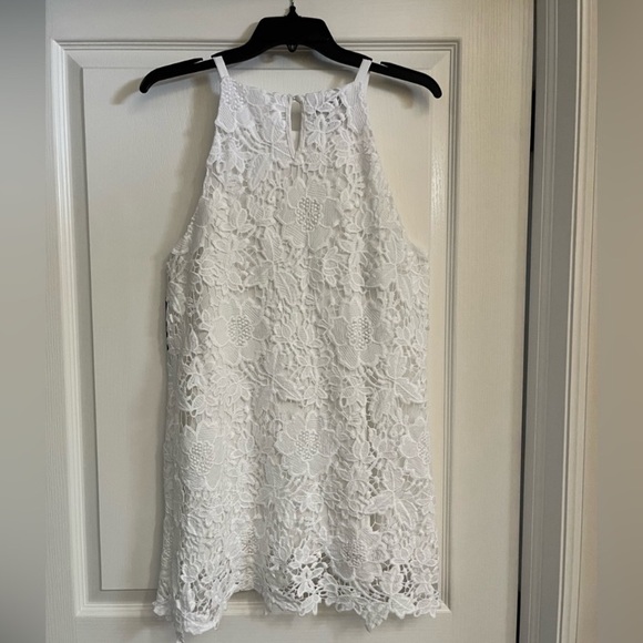 NWT Alfani Sleeveless Lace Tunic Tank Too Size 6 - Picture 7 of 10